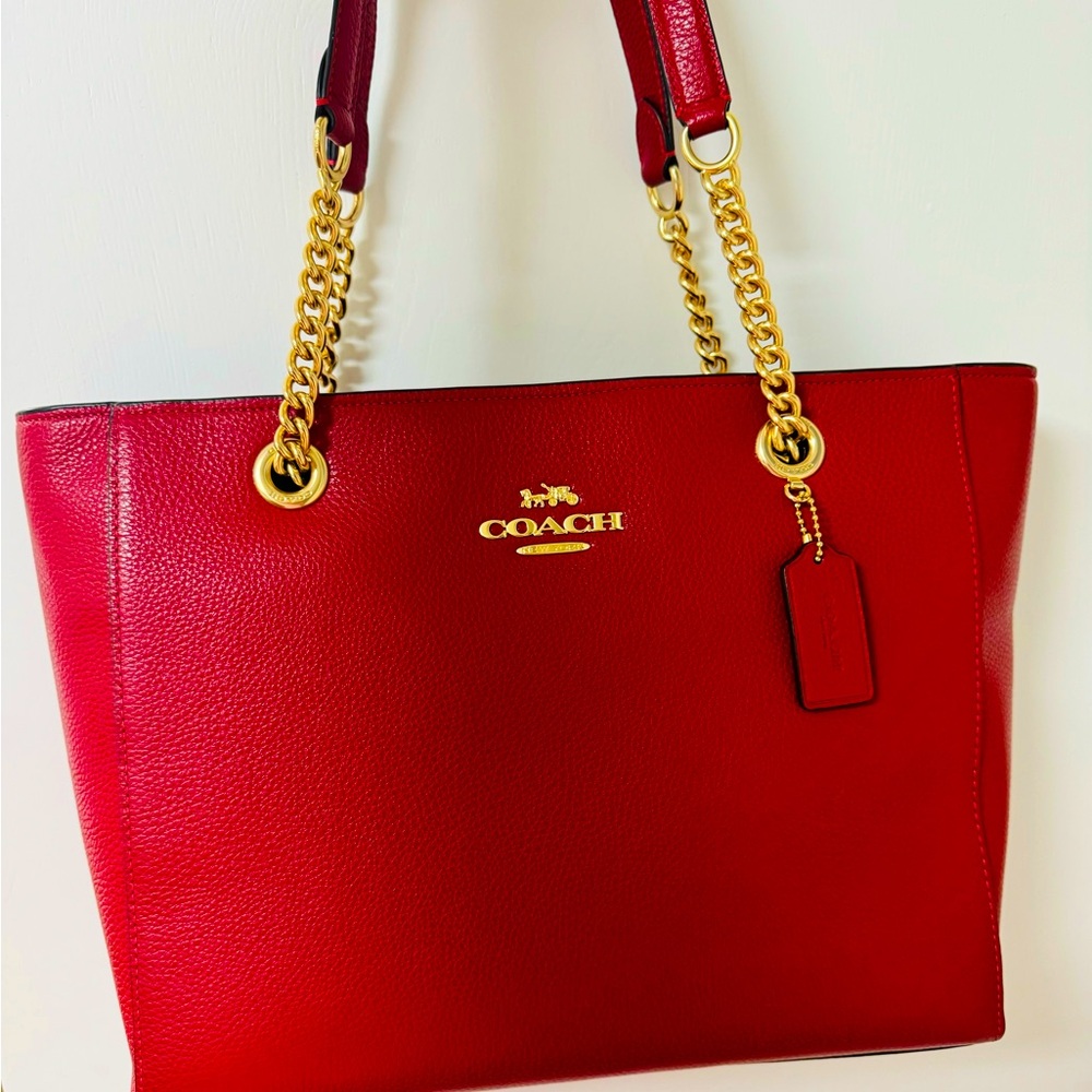 Beautiful rich red Coach purse